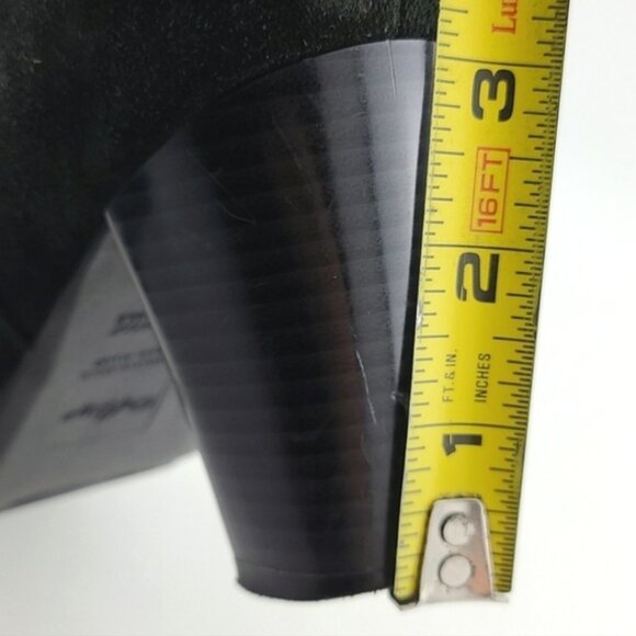 College Aqua Protect Waterproof Black Suede Ankle Boots Buckle Side Zip  Size 8M - Picture 15 of 15